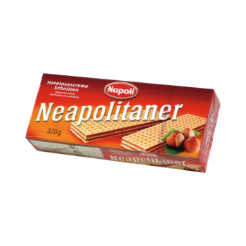 Napoli Neapolitaner, Haselnusscreme-Schnitten, 320 Gramm Packung